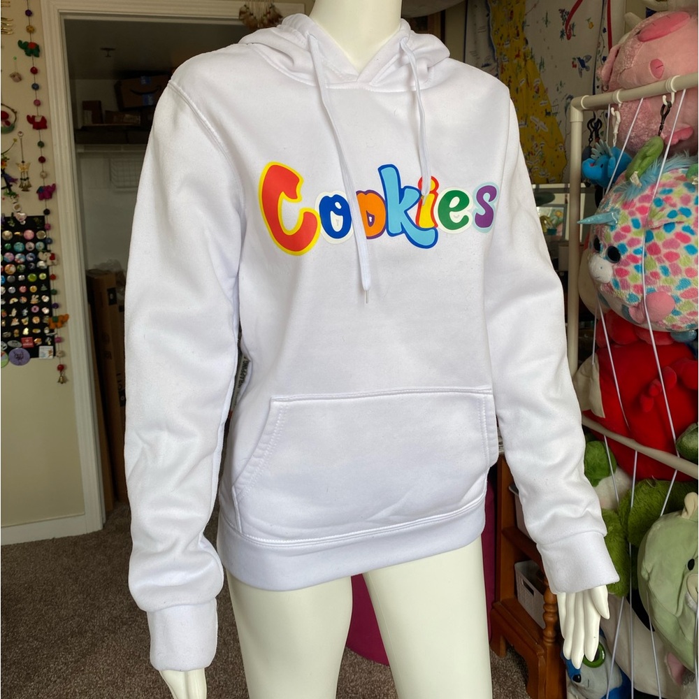 White Cookies hoodie size small